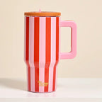Sicily Stripe Flip Straw 20 oz Tumbler