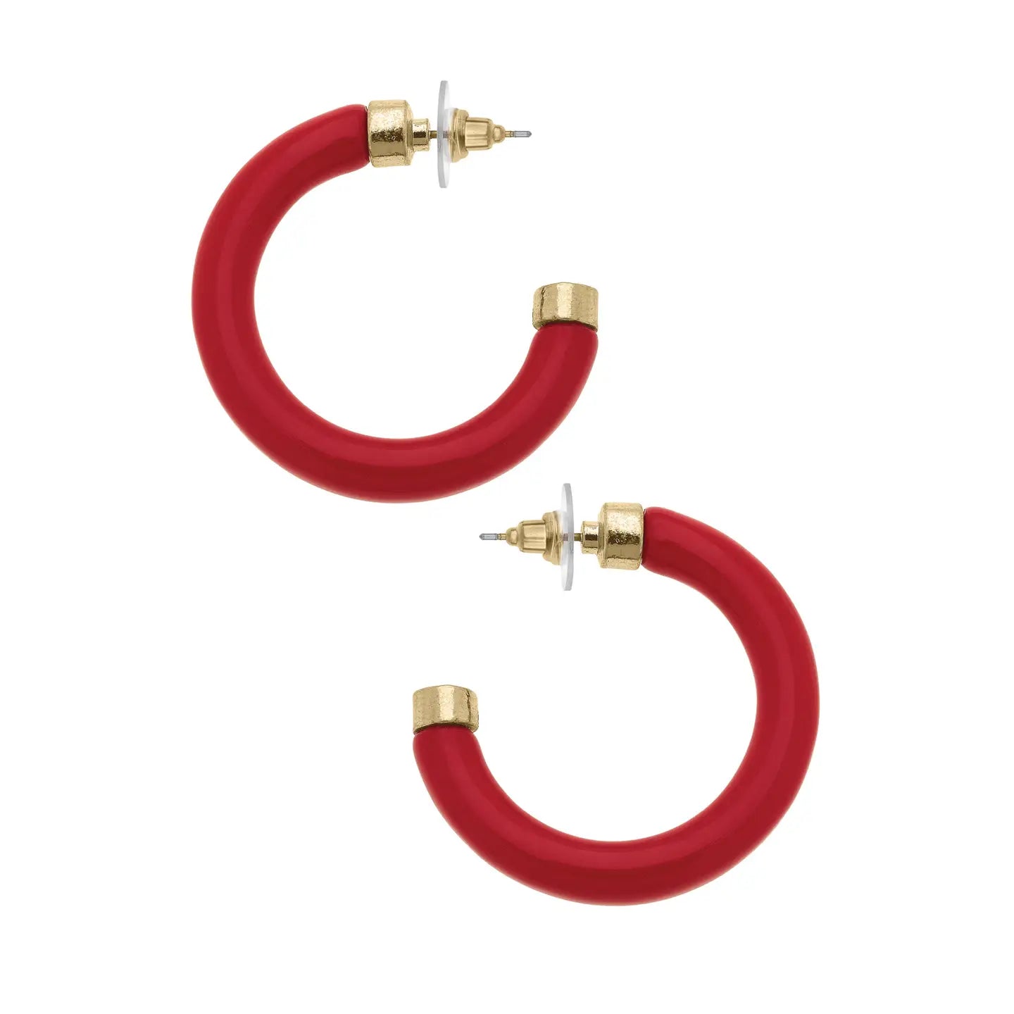 Hillary Resin Hollow Hoops