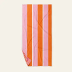 Quick Dry XL Beach Towel Sicily Stripes in Pink