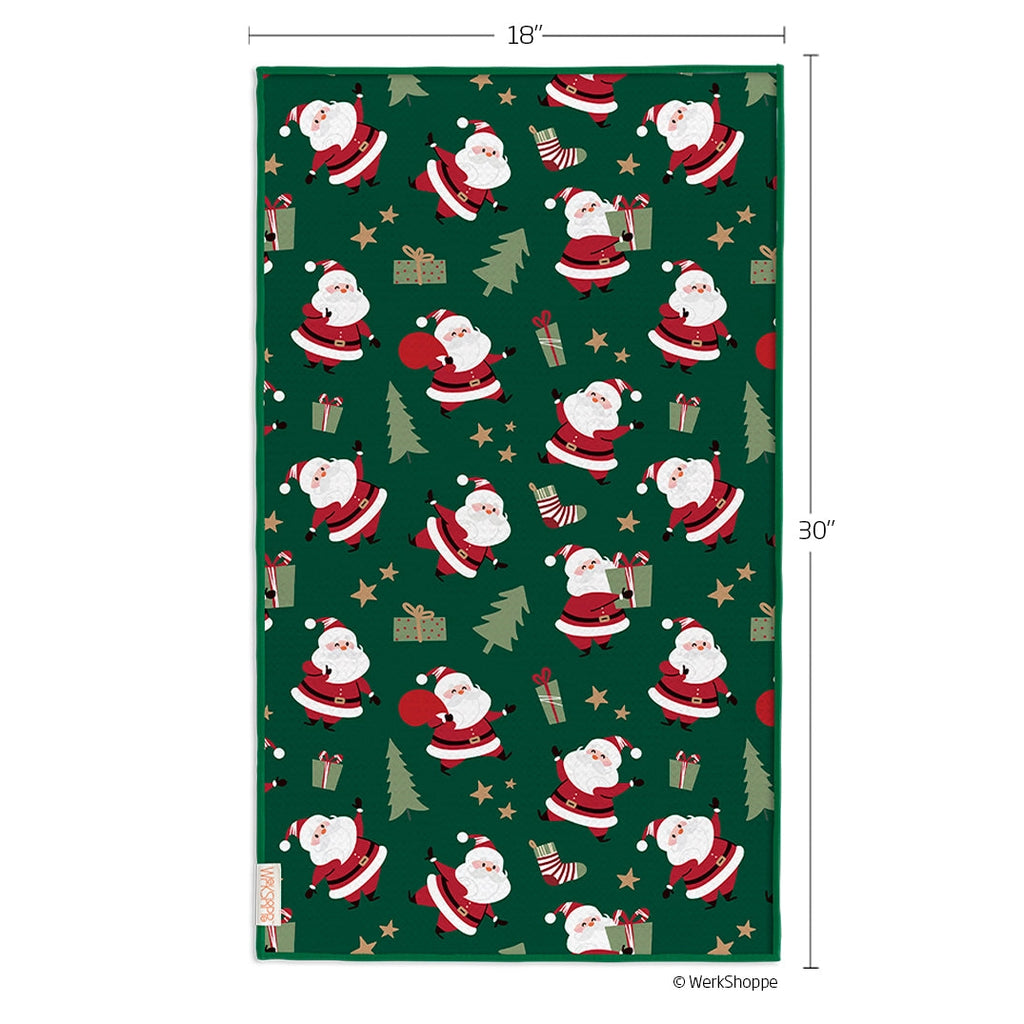Santa's Gifts Microfiber Christmas Kitchen Towel