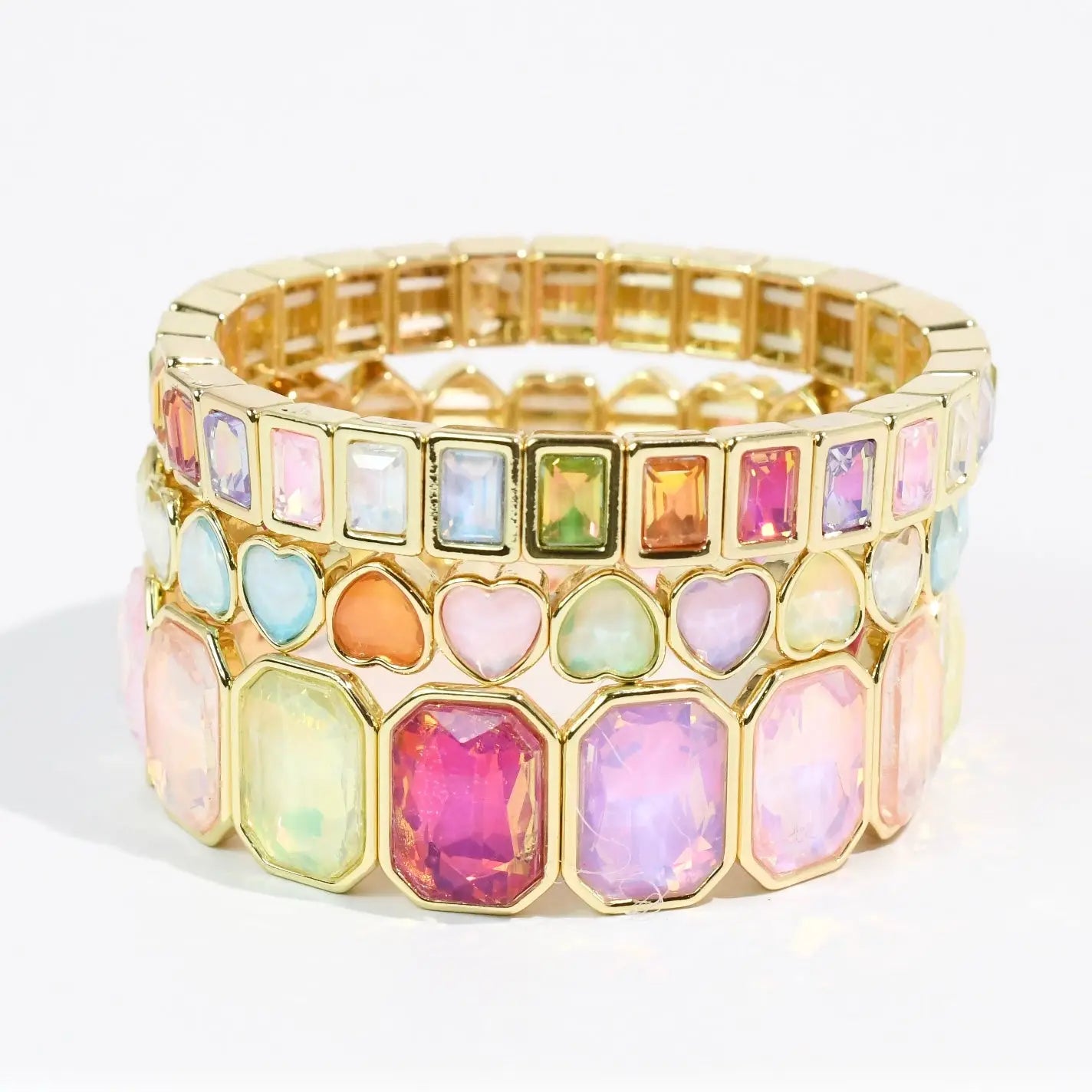 Sparkle Multi Heart Stack Set