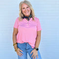 Rachelle Top in Coral