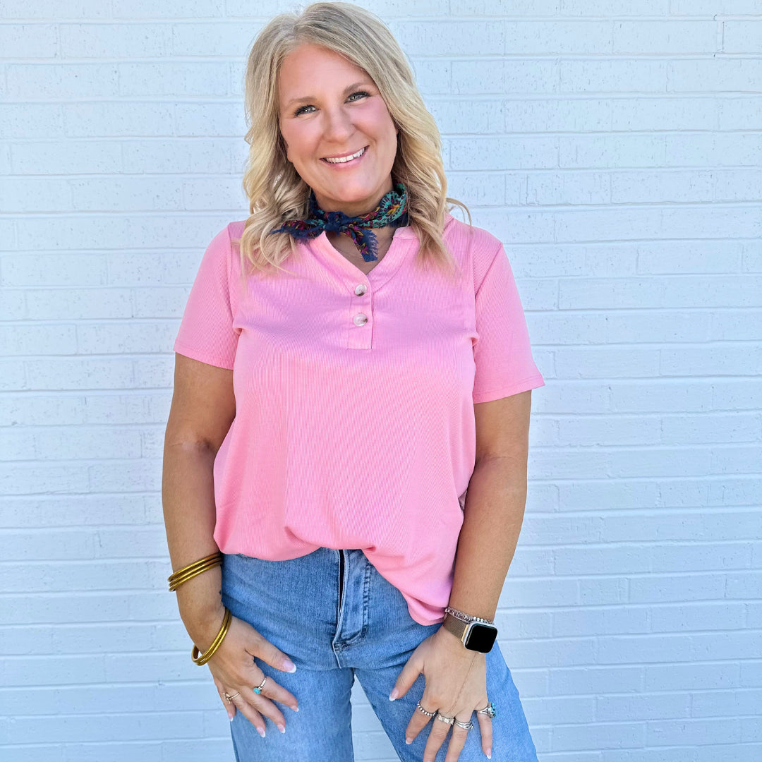 Rachelle Top in Coral