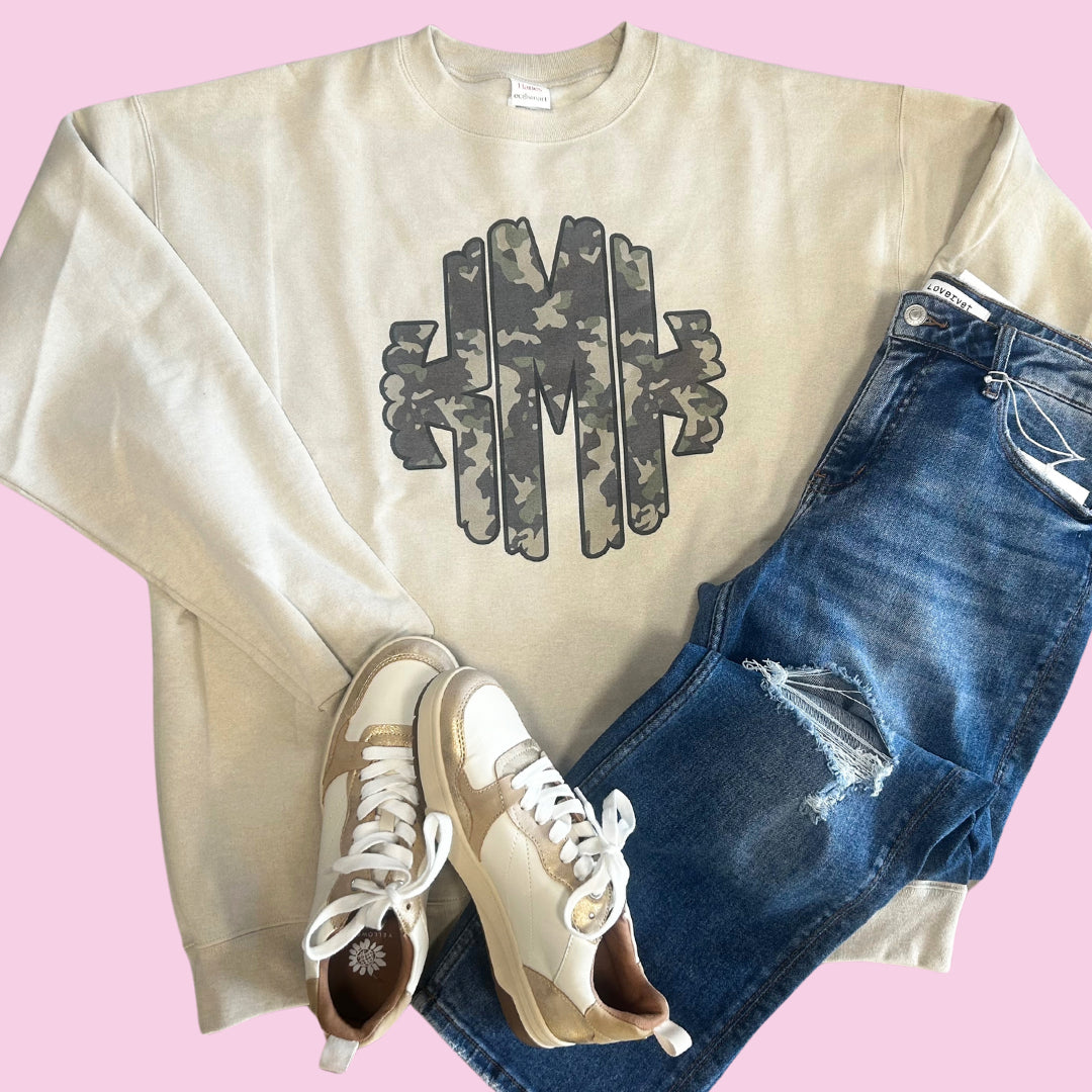 Camo Monogram Sweatshirt