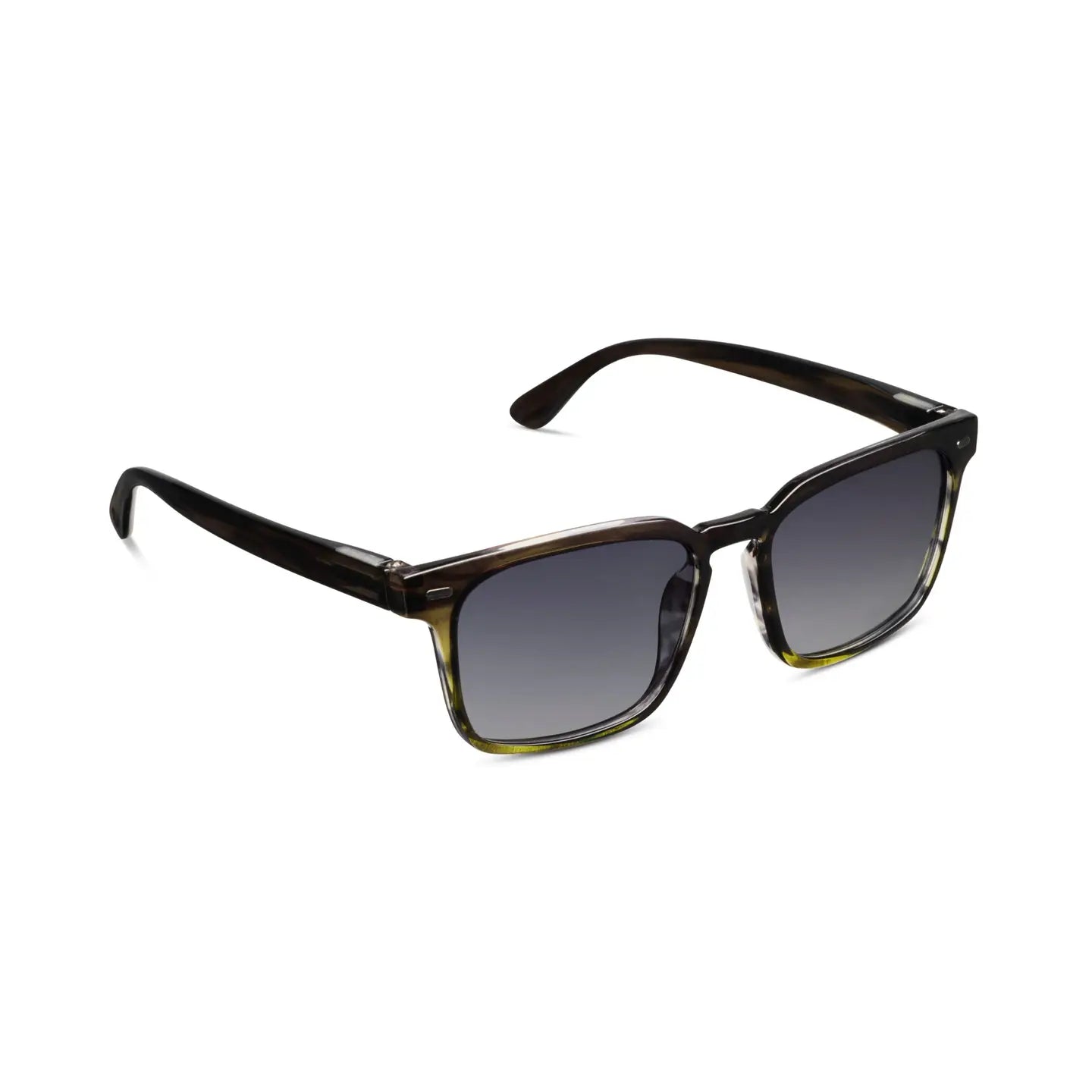 Peepers Shasta Polarized Sunglasses in Green Ombre Horn