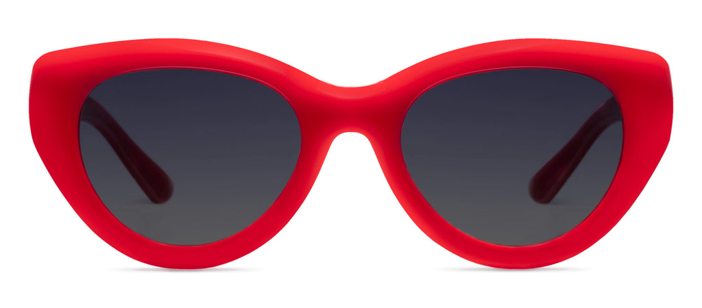 Peepers Sunday Scaries Polarized Sunglasses in Red