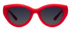 Peepers Sunday Scaries Polarized Sunglasses in Red