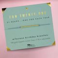 Twenty One Milestone Bracelet