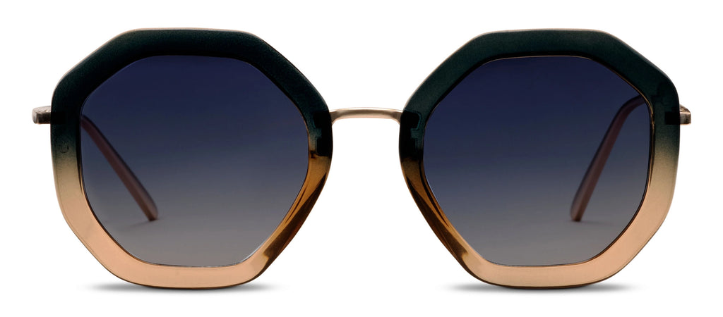 Peepers Solana Polarized Sunglasses in Black + Tan
