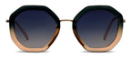 Peepers Solana Polarized Sunglasses in Black + Tan