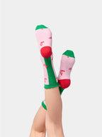 Pink HO HO HO Socks
