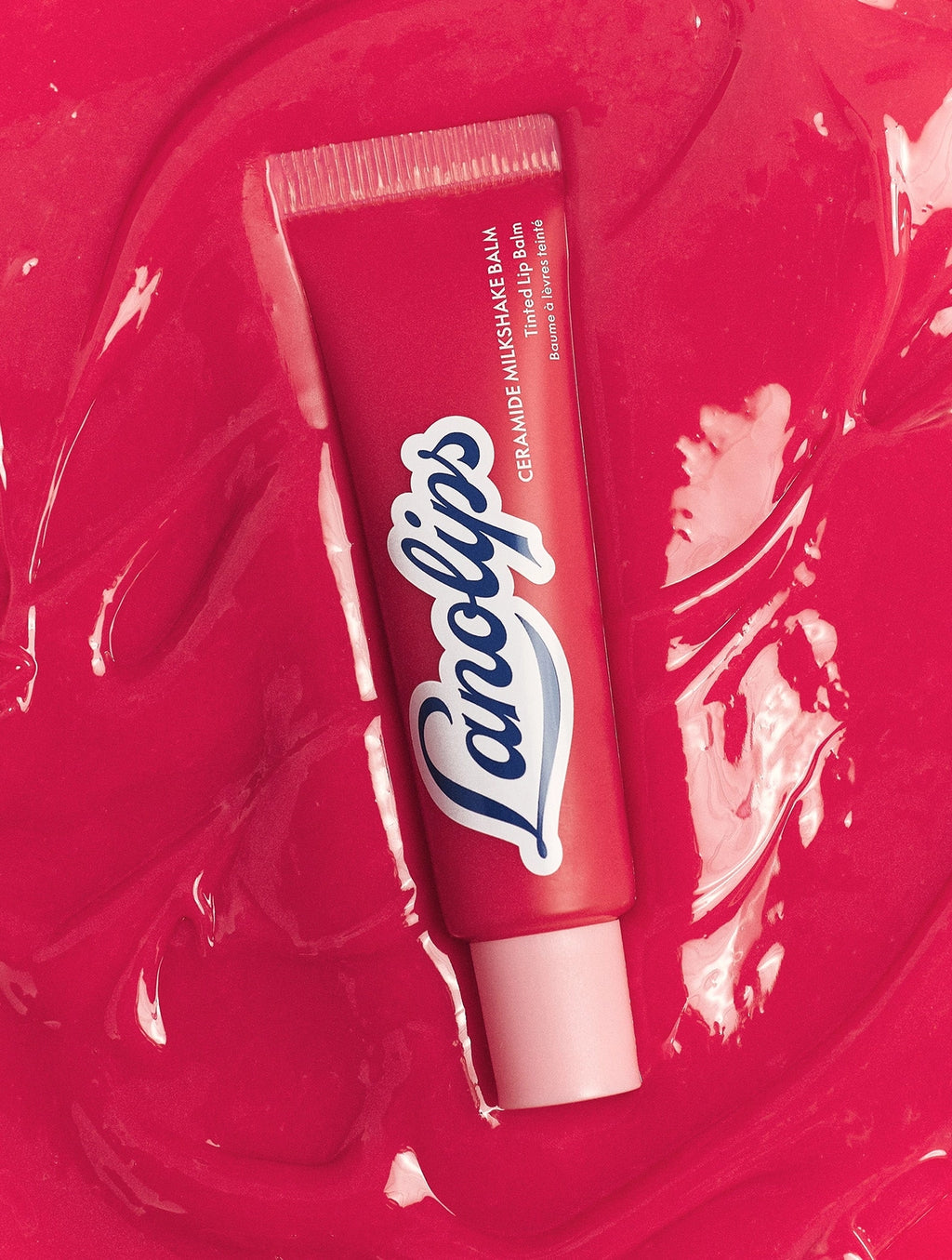 Lanolips Ceramide Milkshake Balm in Raspberry Crumble
