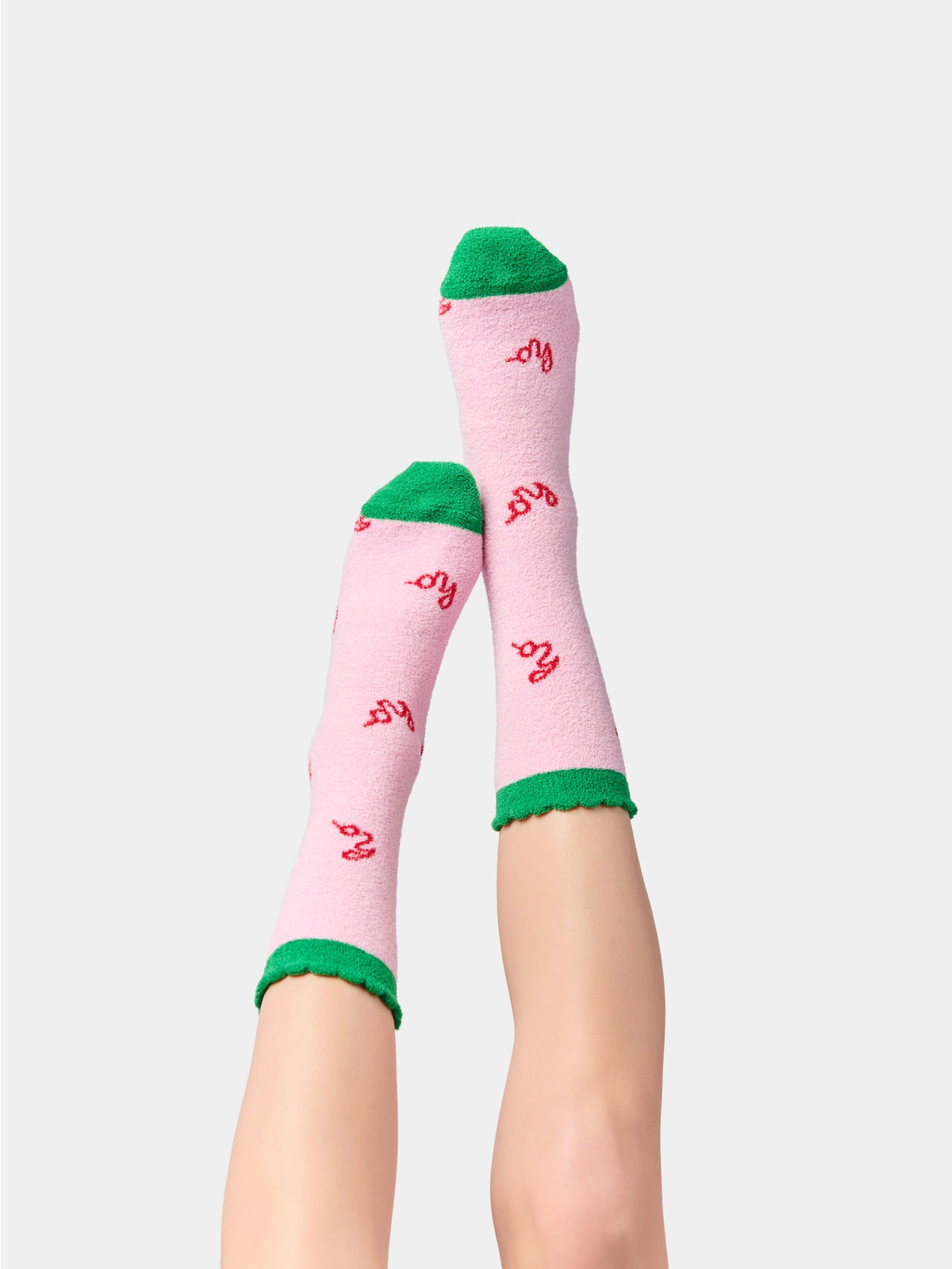 Pink HO HO HO Socks