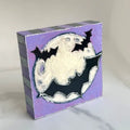 Halloween Bats + Moon Handpainted Art