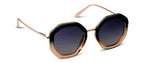 Peepers Solana Polarized Sunglasses in Black + Tan