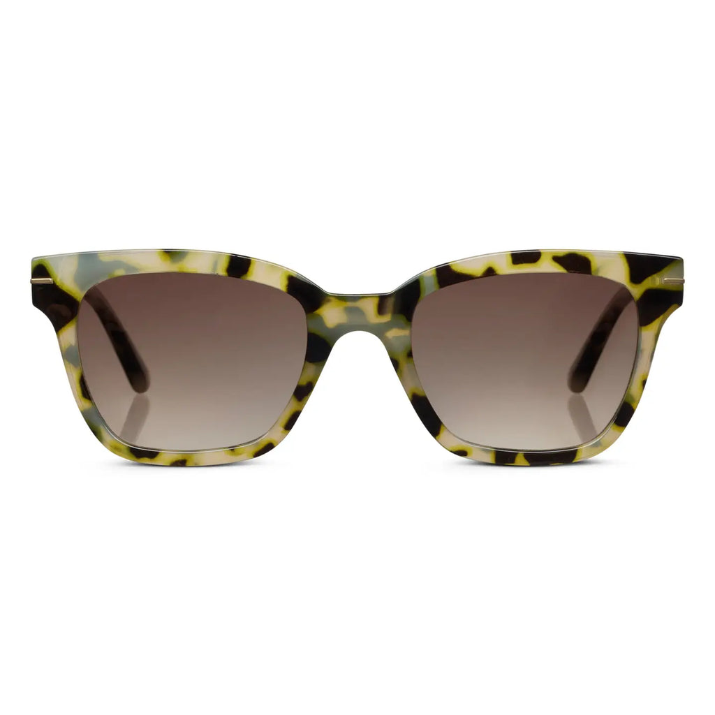 Peepers Sandy Polarized Sunglasses in Yellow Chai