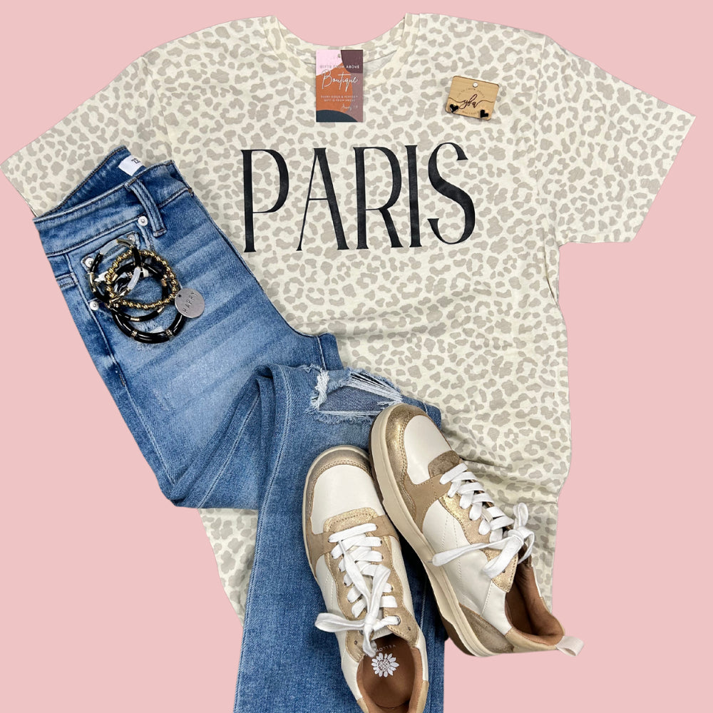 Leopard Paris Tee