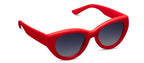 Peepers Sunday Scaries Polarized Sunglasses in Red