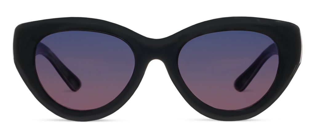 Peepers Sunday Scaries Polarized Sunglasses in Black