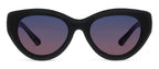 Peepers Sunday Scaries Polarized Sunglasses in Black