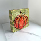 Orange Pumpkin Handpainted Art