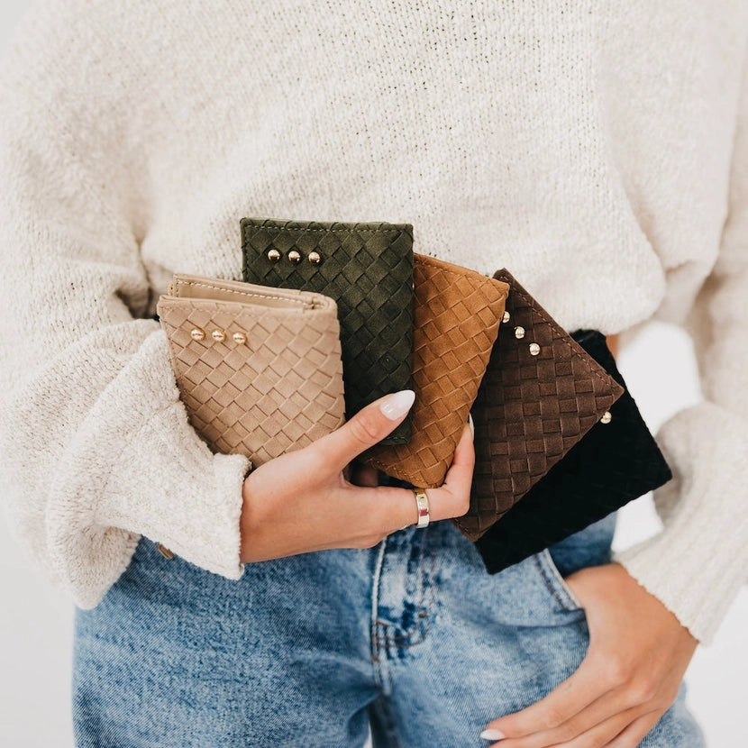 Kat Suede Wallet Assorted Colors