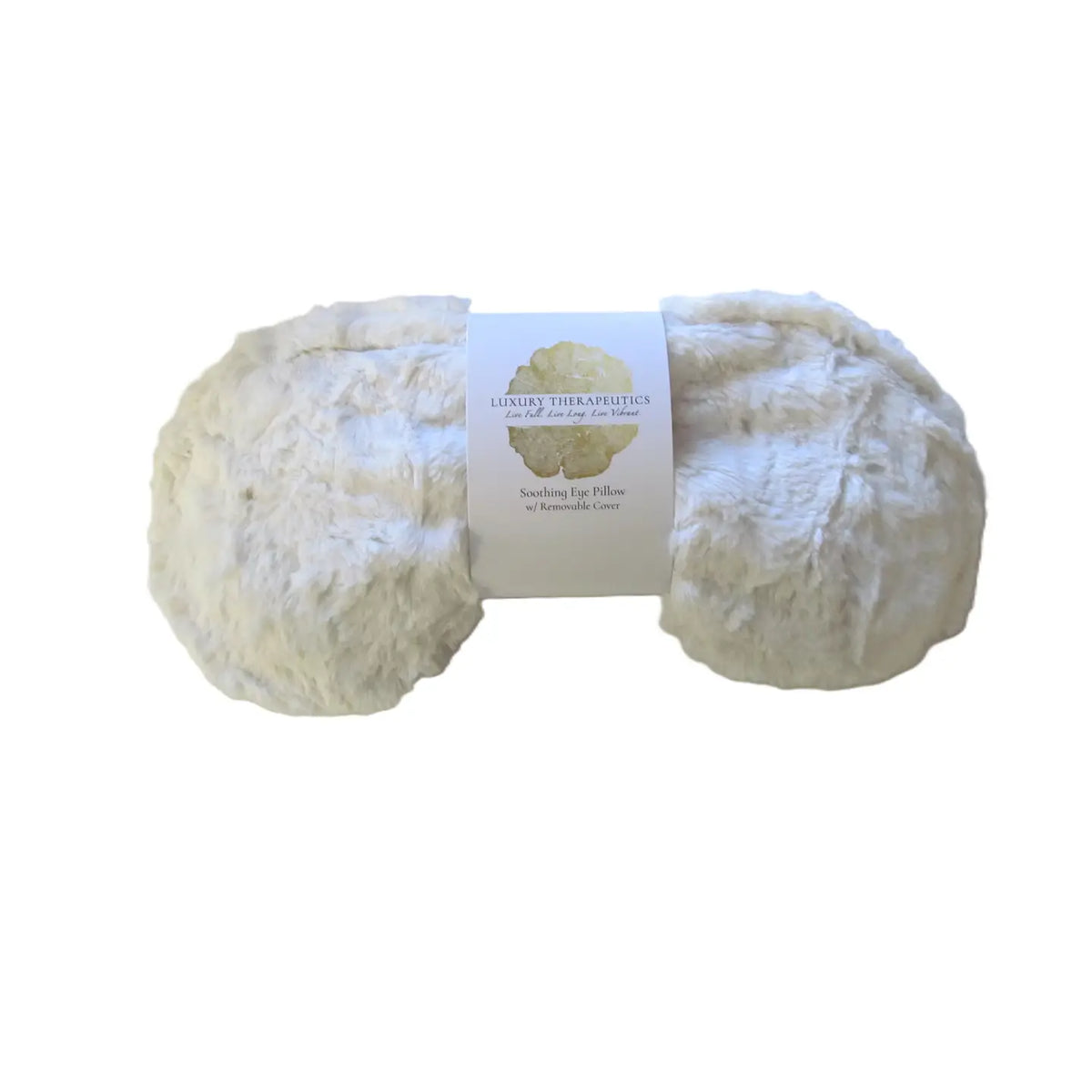 Luxury Spa Eye Pillow in White Fur