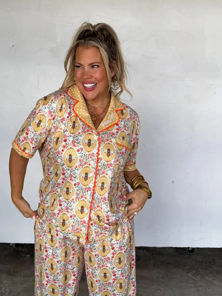 Queen Bee Luxe Pajama Set