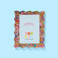 Happy Confetti Acrylic Magnetic Frame