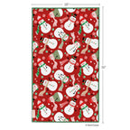 Peppermint Party Christmas Microfiber Towel
