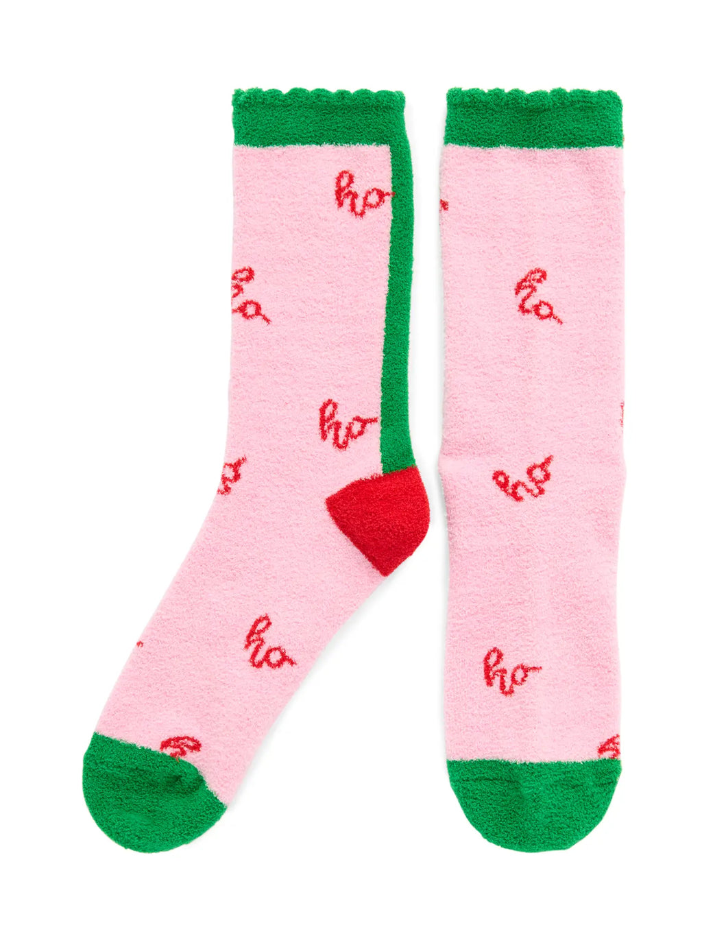 Pink HO HO HO Socks