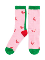 Pink HO HO HO Socks