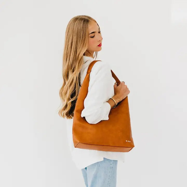 Roxi Hobo Shoulder Bag in Brown