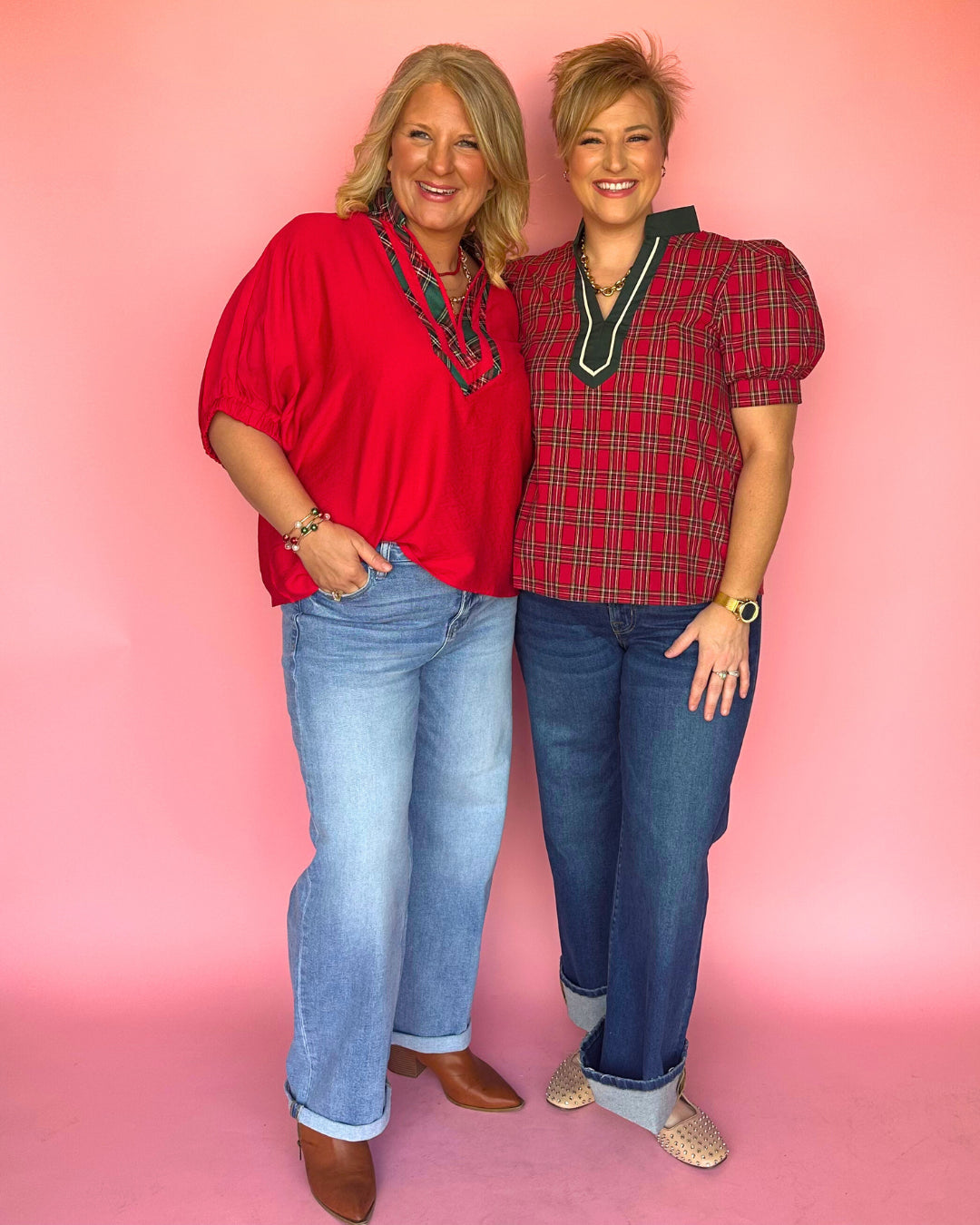 Merry Tartan Top