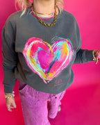 Painted Heart Sweatshirt