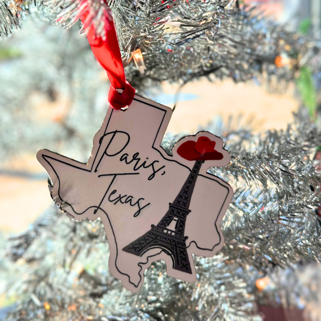 Paris Texas Effiel Tower Ornament