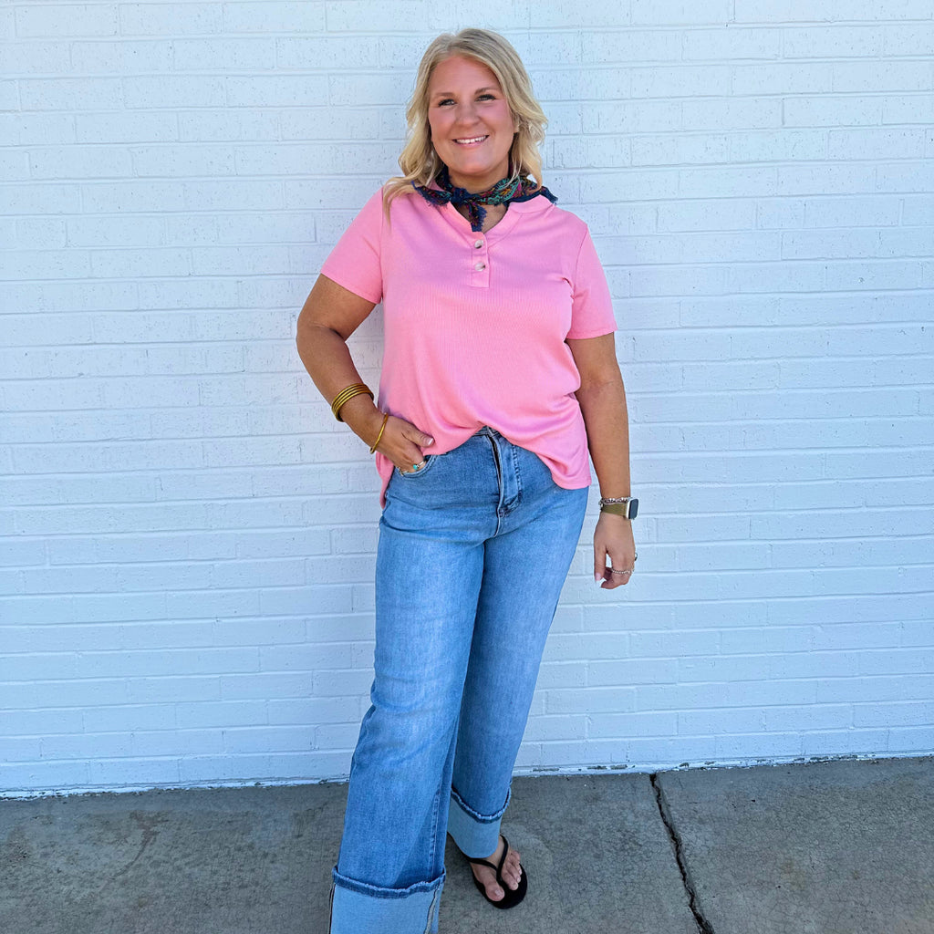 Rachelle Top in Coral
