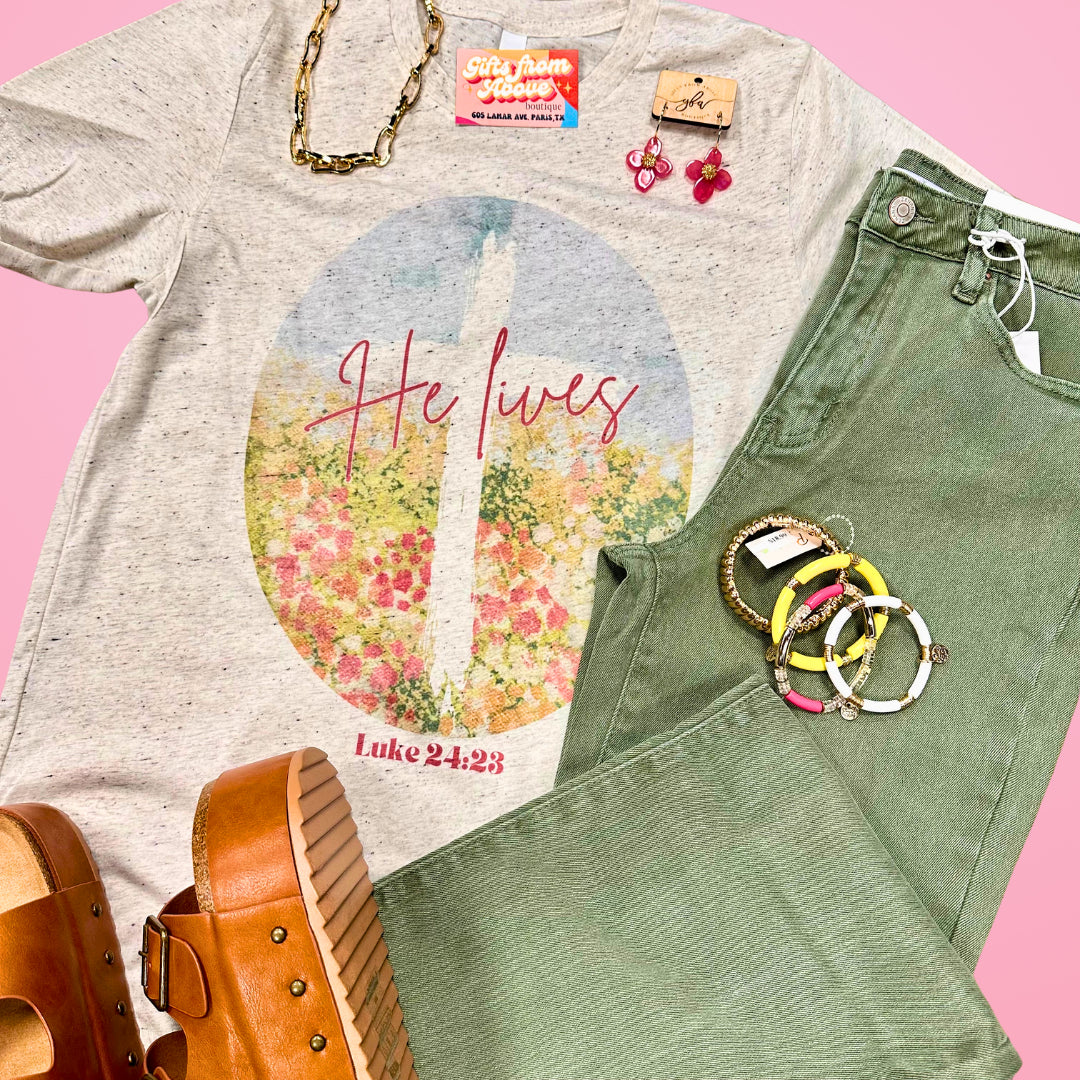 He Lives Graphic Tee