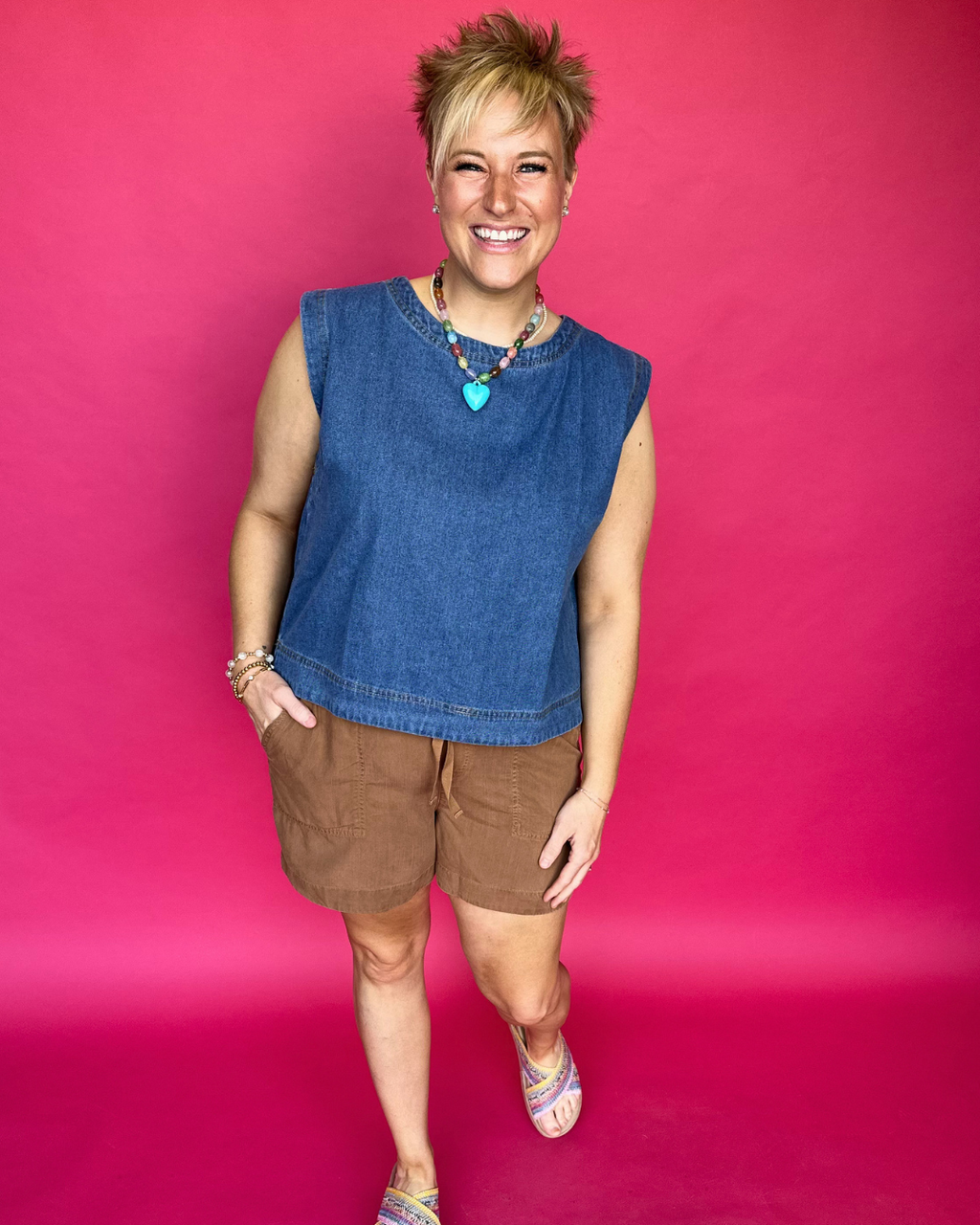Easy Living Shorts in Brown
