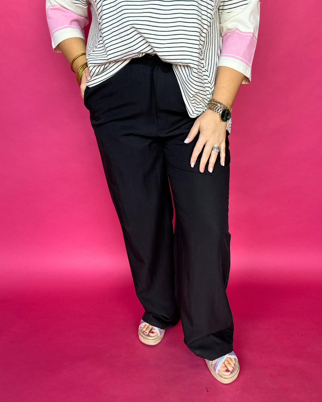 Just Breathe Pants in Black