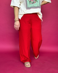 Just Breathe Pants in Red
