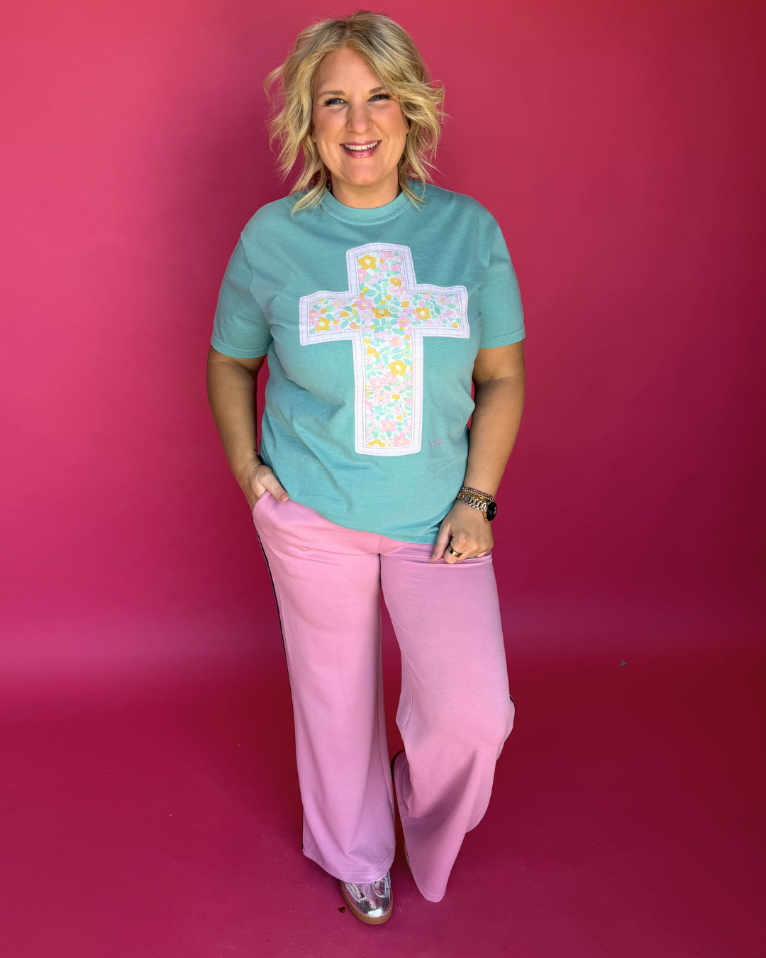 Quilt Patchwork Cross Tee