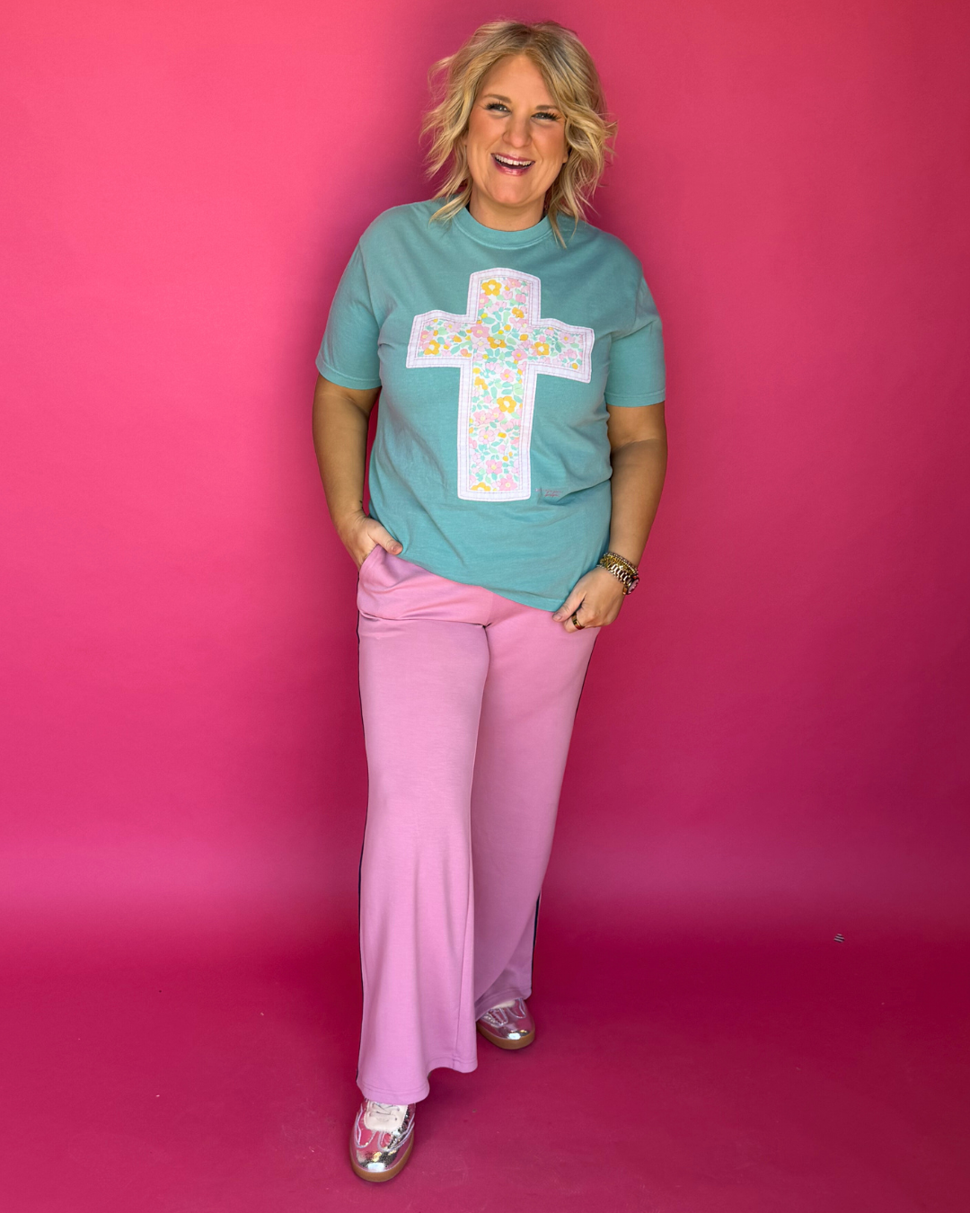 Quilt Patchwork Cross Tee