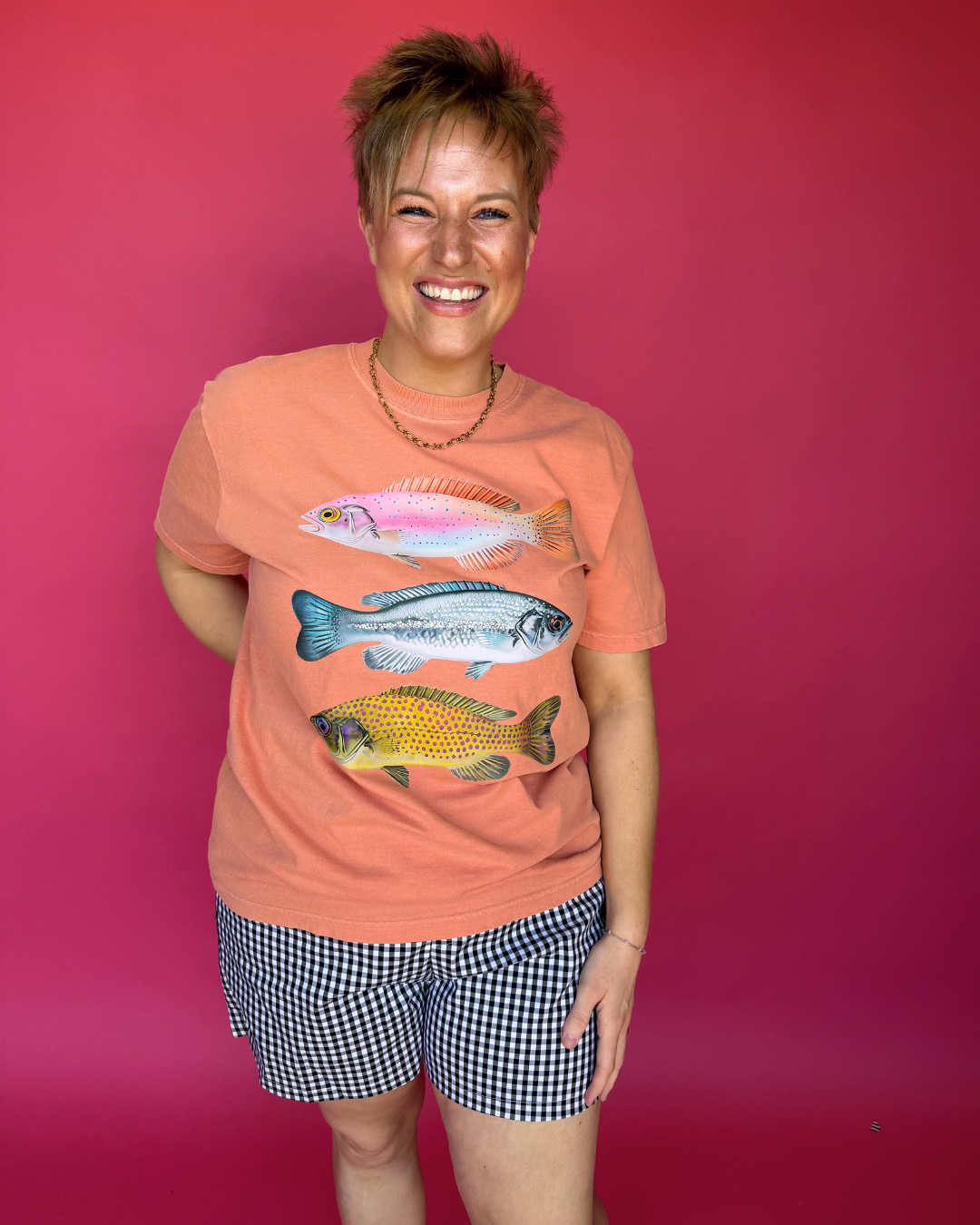 Playful Pop Gingham Boxer Shorts in Black