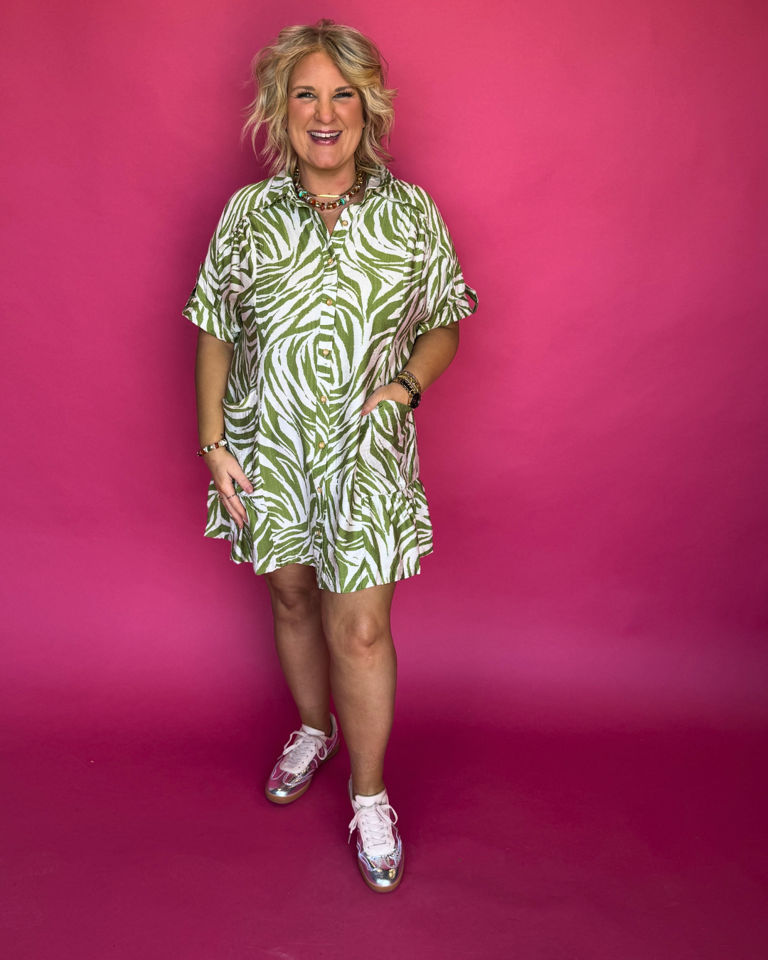 She's Cute Dress in Green