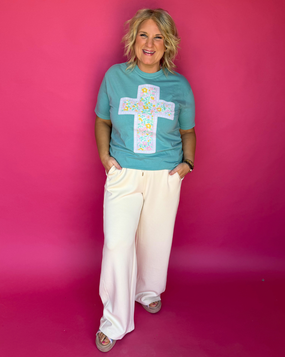 Quilt Patchwork Cross Tee