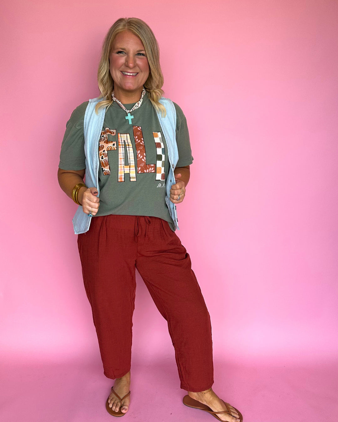 Patchwork Fall Graphic Tee