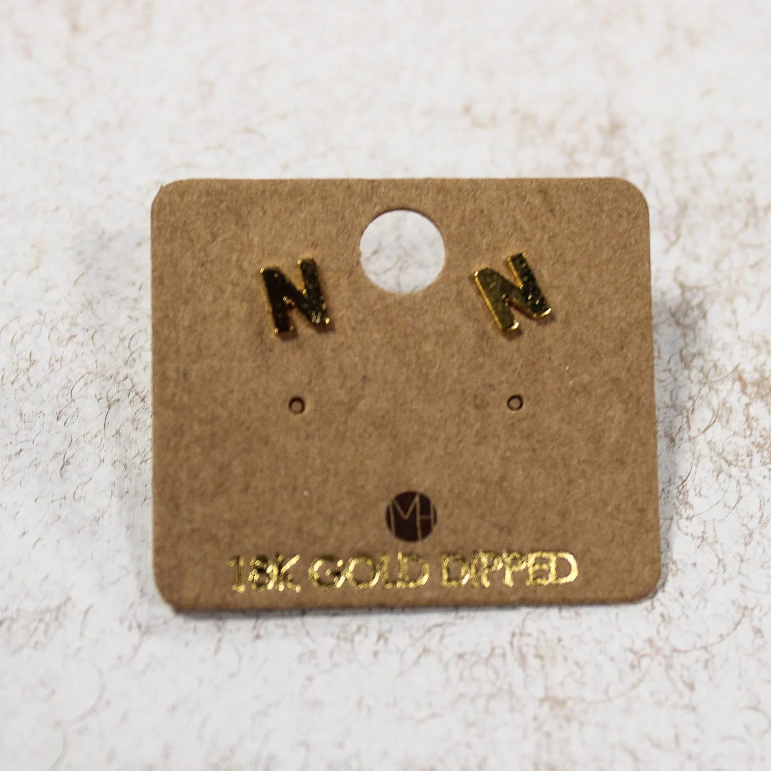 Mini Initial Earrings