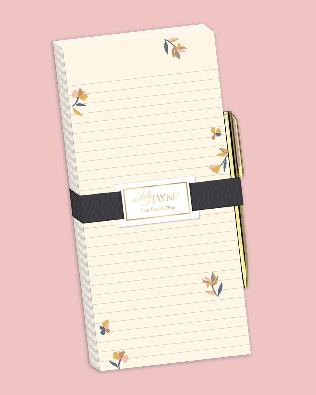 Bloomscape Ditsy in Cream Magnetic List Pad with Pen