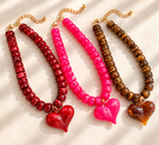Heartbreaker Beaded Necklace